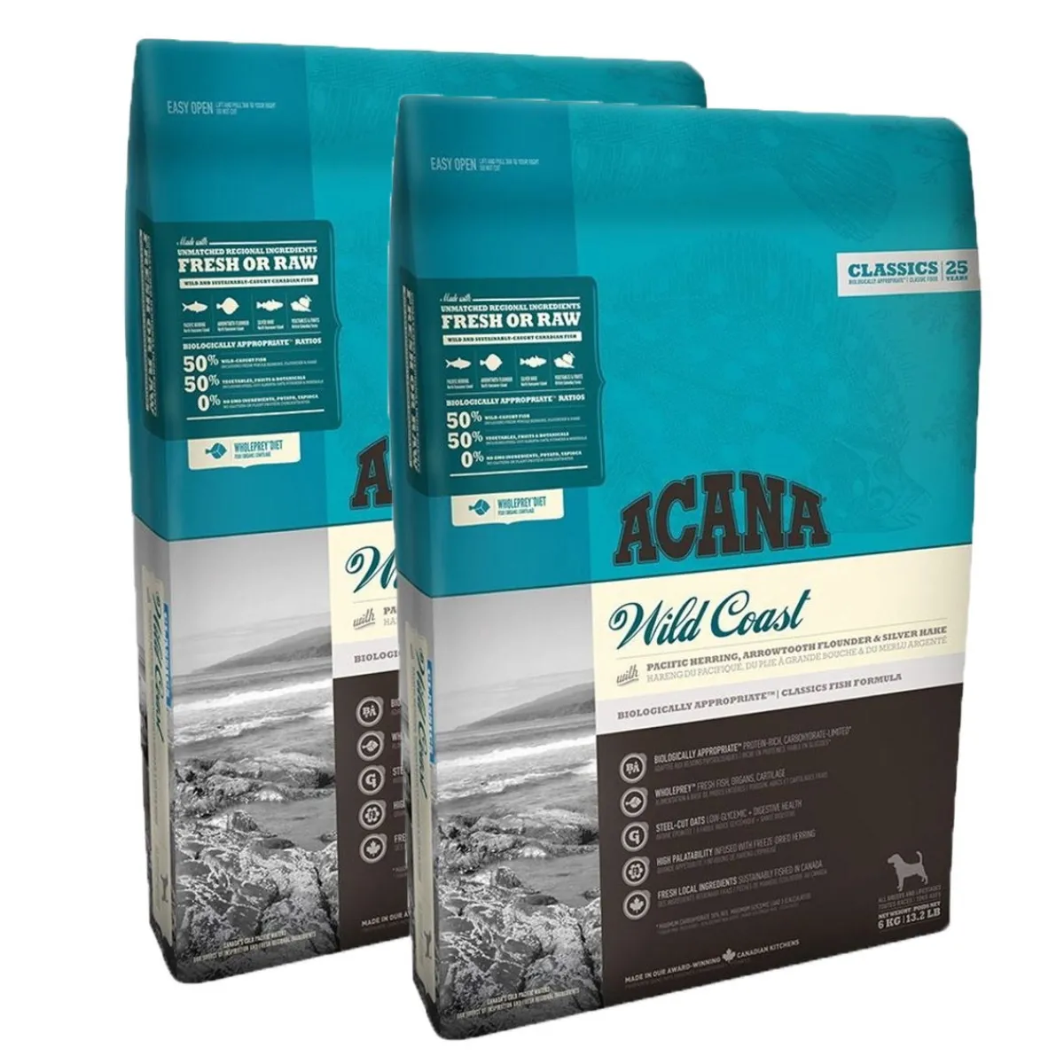 Acana Koiran Kuivaruoka*Dog Wild Coast 2x9,7 kg