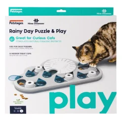 Nina Ottosson Kissan Pelit Ja Aktivointilelut|Kissan Ruoka- Ja Juomakupit*Aktivointilelu kissalle Cat Rainy Day Puzzle and Play