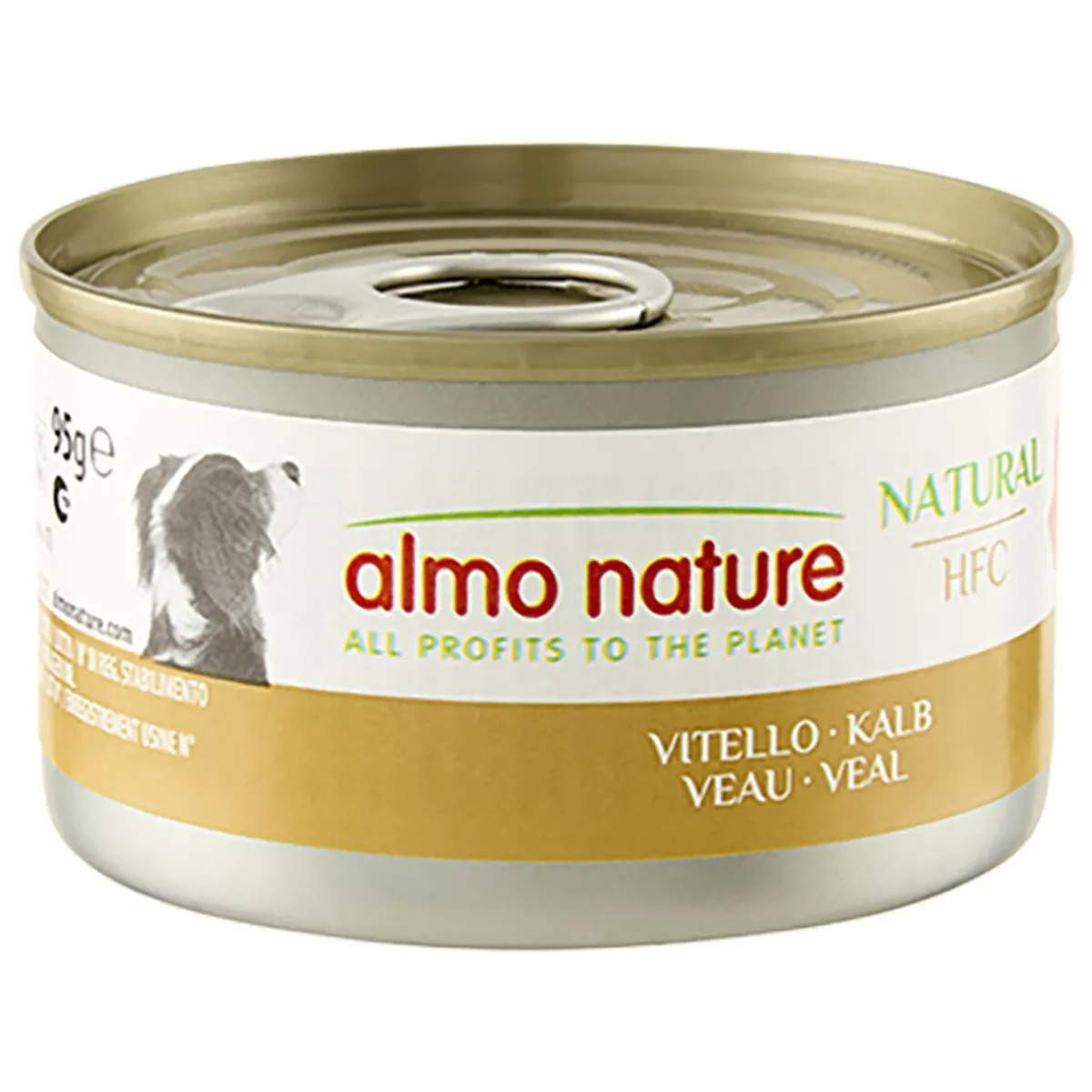 Almo Nature Koiran Märkäruoka Ja Makkarat*HFC dog vasikka 95 g