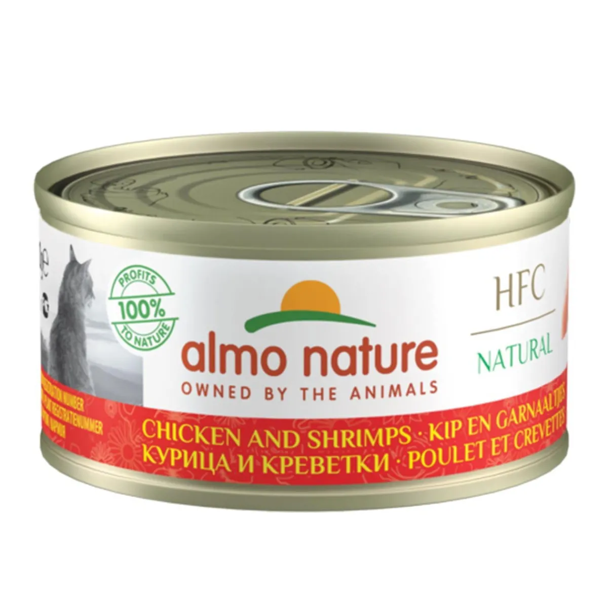 Almo Nature Kissan Märkäruoka*HFC -kissan märkäruoka, kana ja katkaravut 70 g