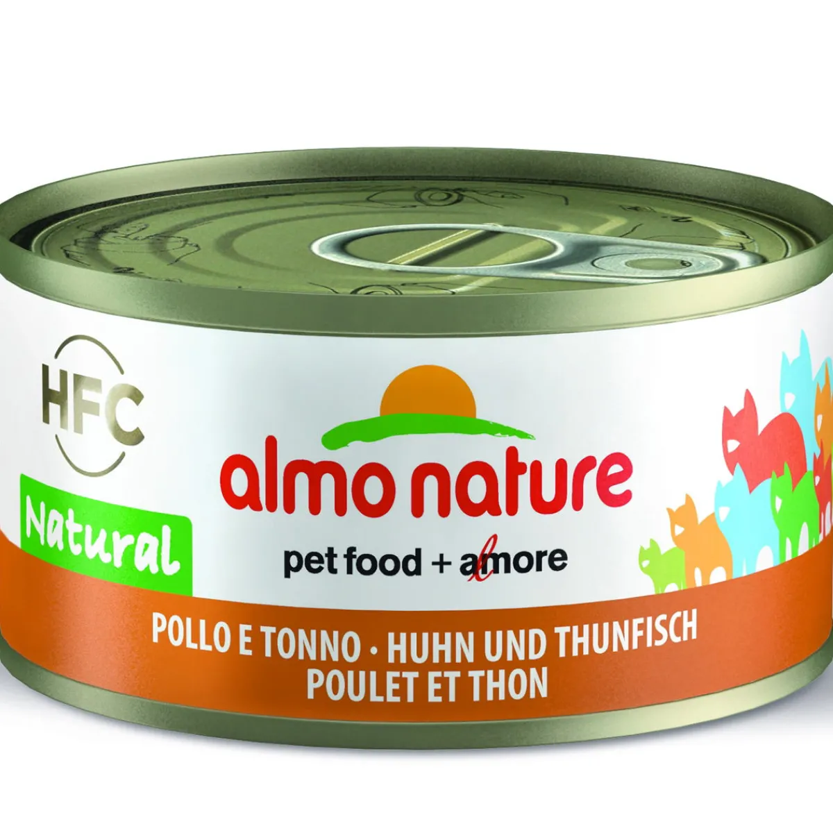 Almo Nature Kissan Märkäruoka*HFC -kissan märkäruoka, kana ja tonnikala 70 g