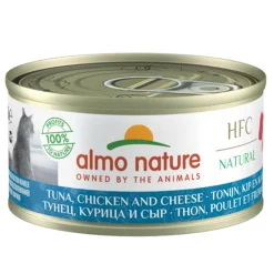 Almo Nature Kissan Märkäruoka*HFC -kissan märkäruoka, tonnikala, kana, juusto 70 g