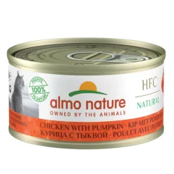 Almo Nature Kissan Märkäruoka*HFC -kissan märkäruoka, kana ja kurpitsa 70 g