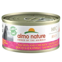 Almo Nature Kissan Märkäruoka*HFC -kissan märkäruoka hyytelössä, lohi ja kana70 g