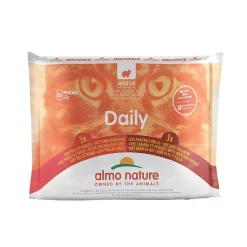 Almo Nature Kissan Märkäruoka*Multipack kana & ankka - kana & nauta 6 x 70 g