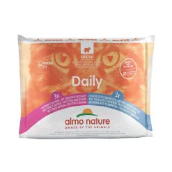 Almo Nature Kissan Märkäruoka*Multipack tonnikala & lohi - turska & katkarapu 6x70g