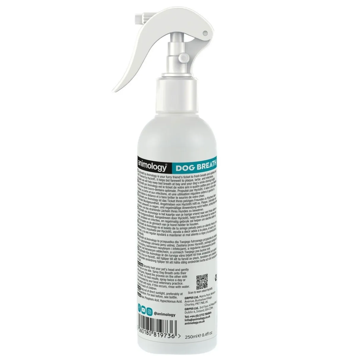Animology Hampaidenhoitotuotteet|Kissan Hampaat*Dog Breath Dental Spray 250ml