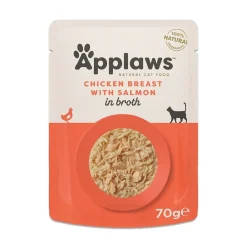 Applaws Kissan Märkäruoka*Kana ja lohi liemessä 70 g