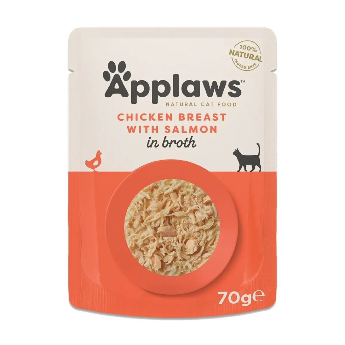 Applaws Kissan Märkäruoka*Kana ja lohi liemessä 70 g