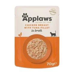 Applaws Kissan Märkäruoka*Kana ja tonnikalafilee liemessä 70 g