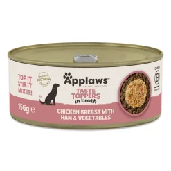 Applaws Ruokinnan Monipuolistaminen|Koiran Märkäruoka Ja Makkarat*Taste Toppers kana ja kinkku 156g