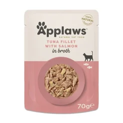 Applaws Kissan Märkäruoka*Tonnikalafilee ja lohi liemessä 70 g