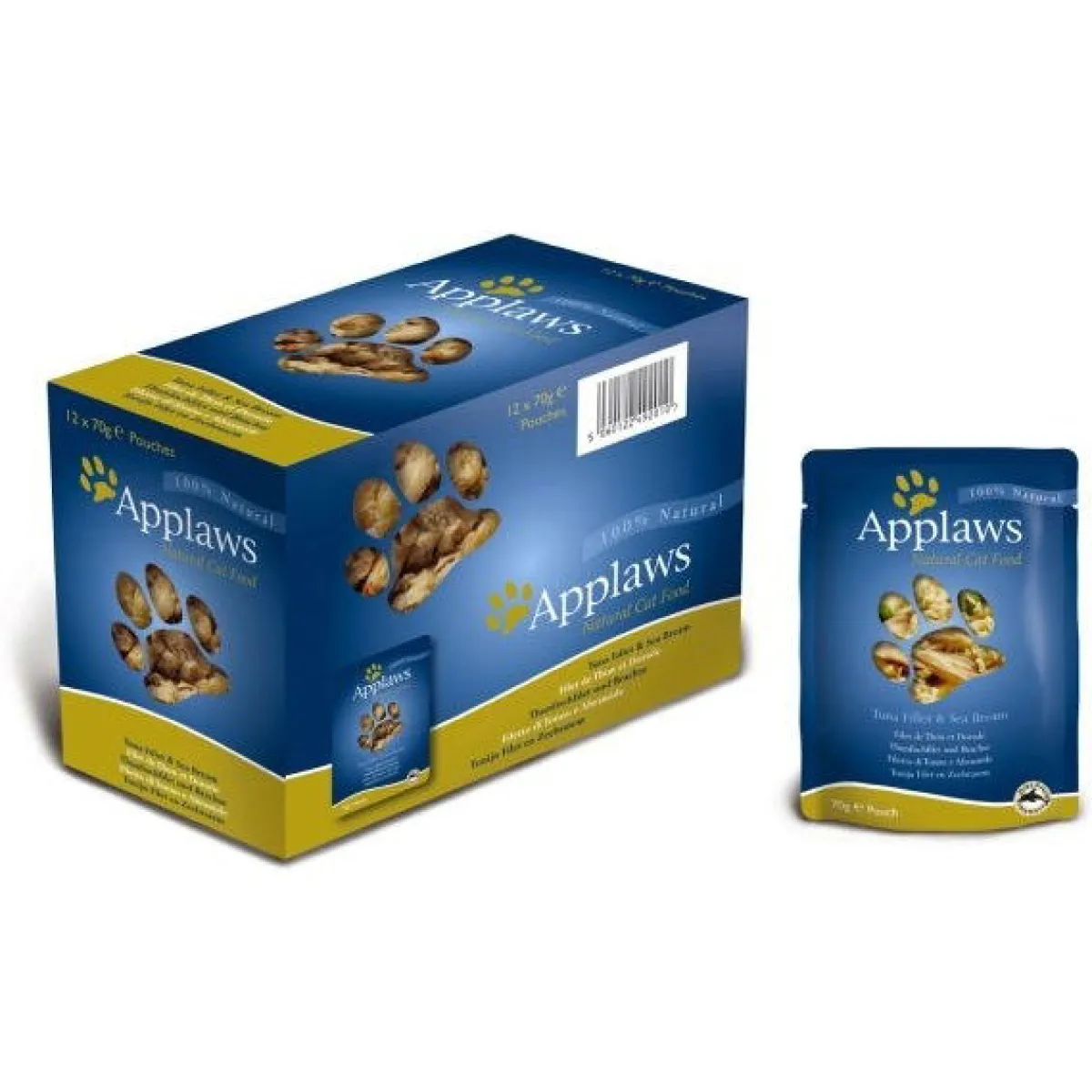 Applaws Kissan Märkäruoka*Tonnikala & Meriahven 70g