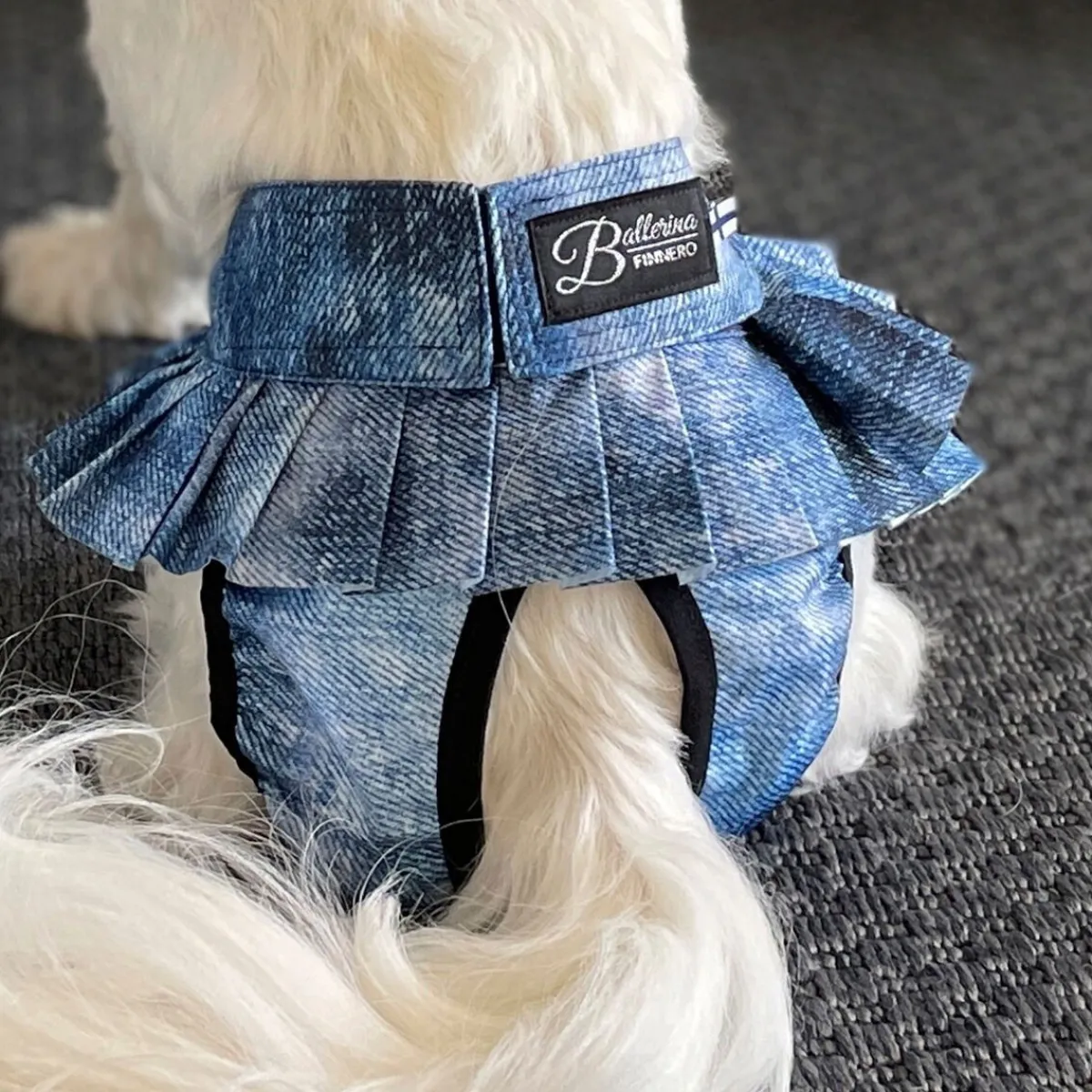 FinNero Koiran Narttu- Ja Urossuojat|Koiran Juoksuhousut Ja Urosvyöt*Ballerina juoksuhousut denim