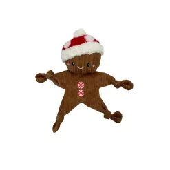 Bark A Boo Koiran Pehmolelut|Koiran Köysilelut*Bark-A-Boo Happy Holidays flatty piparkakku-ukko
