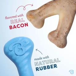 Benebone Purulelut Ja Kongit*Puppy Rubber Bones Bacon Tiny 2 kpl