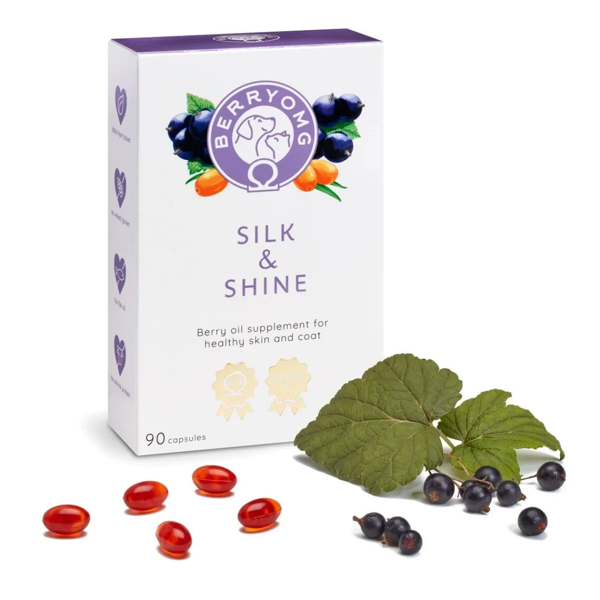 BERRYOMG Öljyt, Vitamiinit Ja Lisäravinteet|Hoito Ja Terveys*SILK & SHINE, 90 kapselia