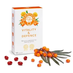 BERRYOMG Öljyt, Vitamiinit Ja Lisäravinteet|Hoito Ja Terveys*Vitality & Defence, 90 kapselia