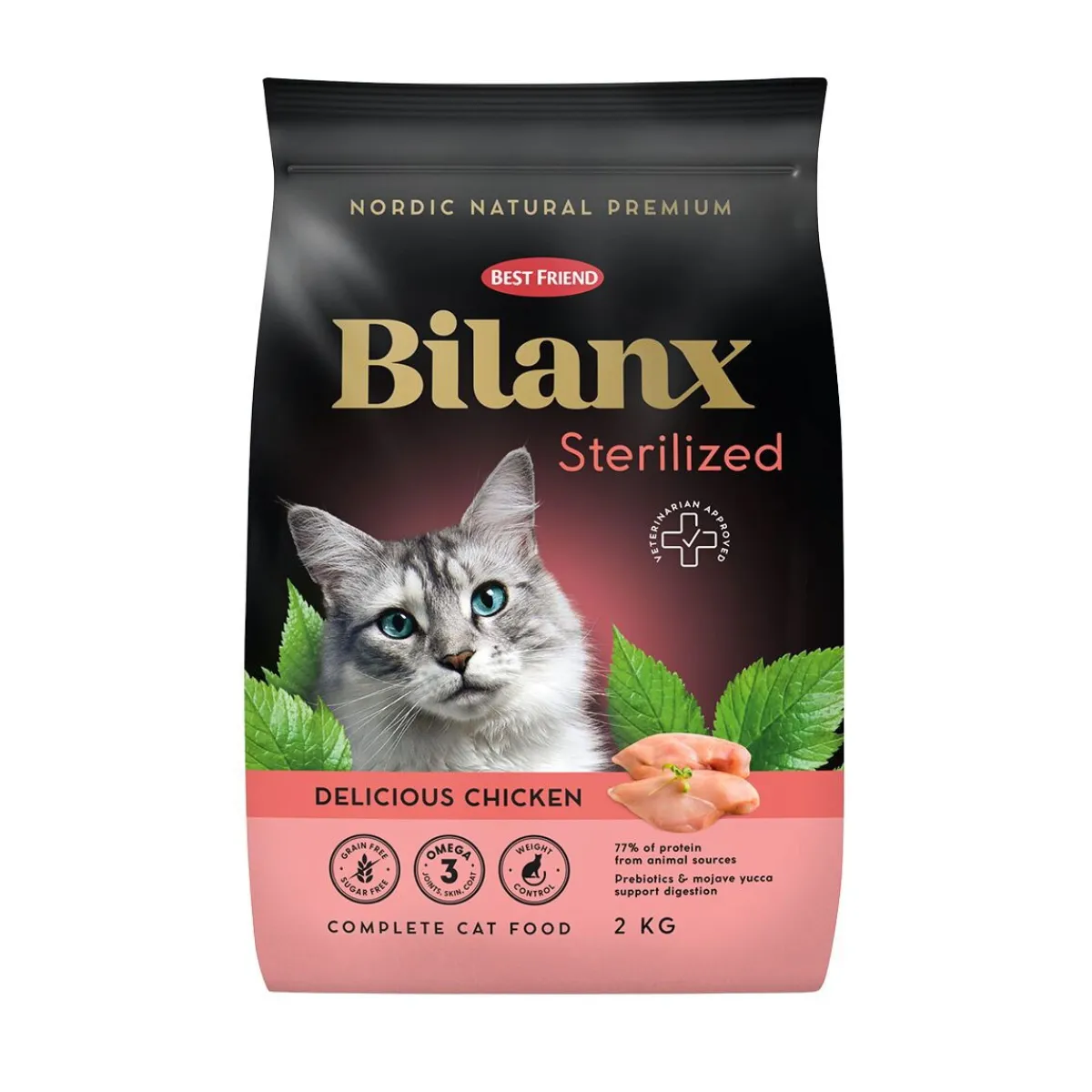 Bilanx Kissan Kuivaruoka*Best Friend Sterilized kana 2kg