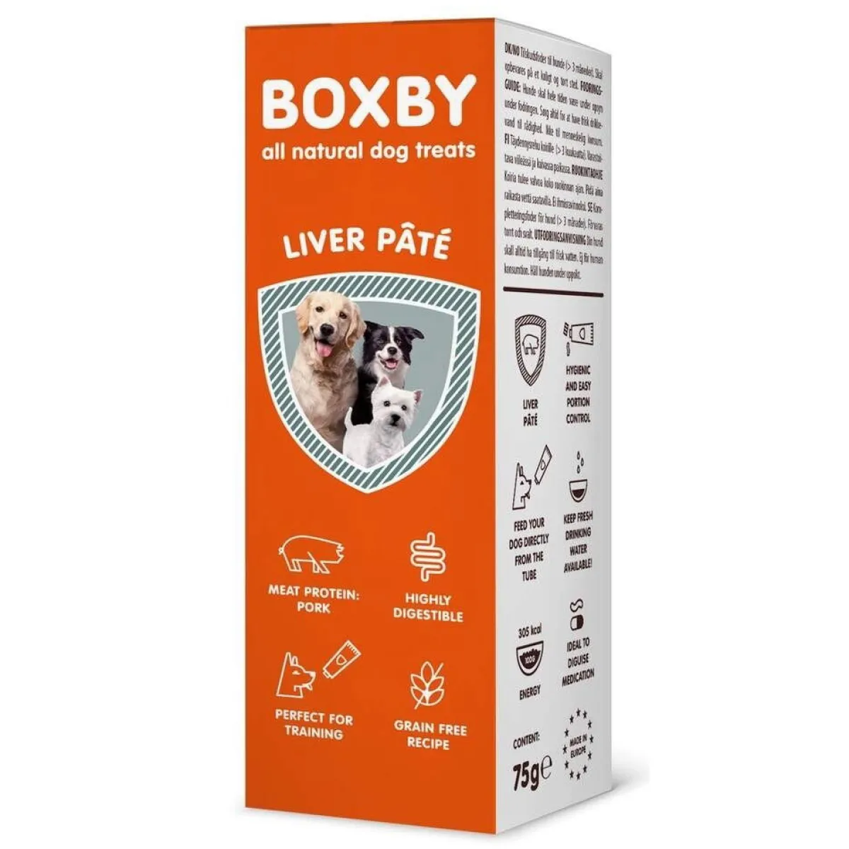 Boxby Pehmeät Koiran Herkut|Pikkuherkut Ja Treeninamit*maksatahna 75g