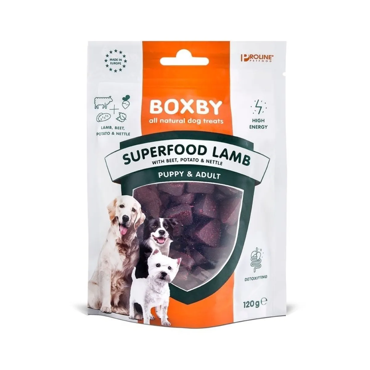 Boxby Pehmeät Koiran Herkut|Pikkuherkut Ja Treeninamit*Superfood Lammas-Punajuuri-Nokkone 120g