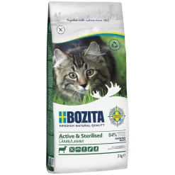 Bozita Viljaton Kissanruoka|Kissan Kuivaruoka*Feline Active & Sterilised Grain Free Lamb