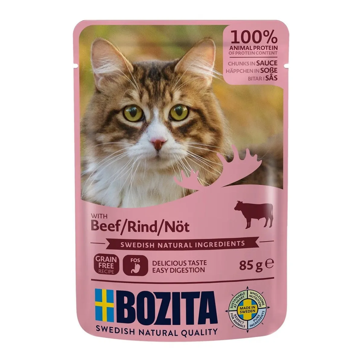 Bozita Kissan Märkäruoka*Feline nautaa kastikkeessa 85g