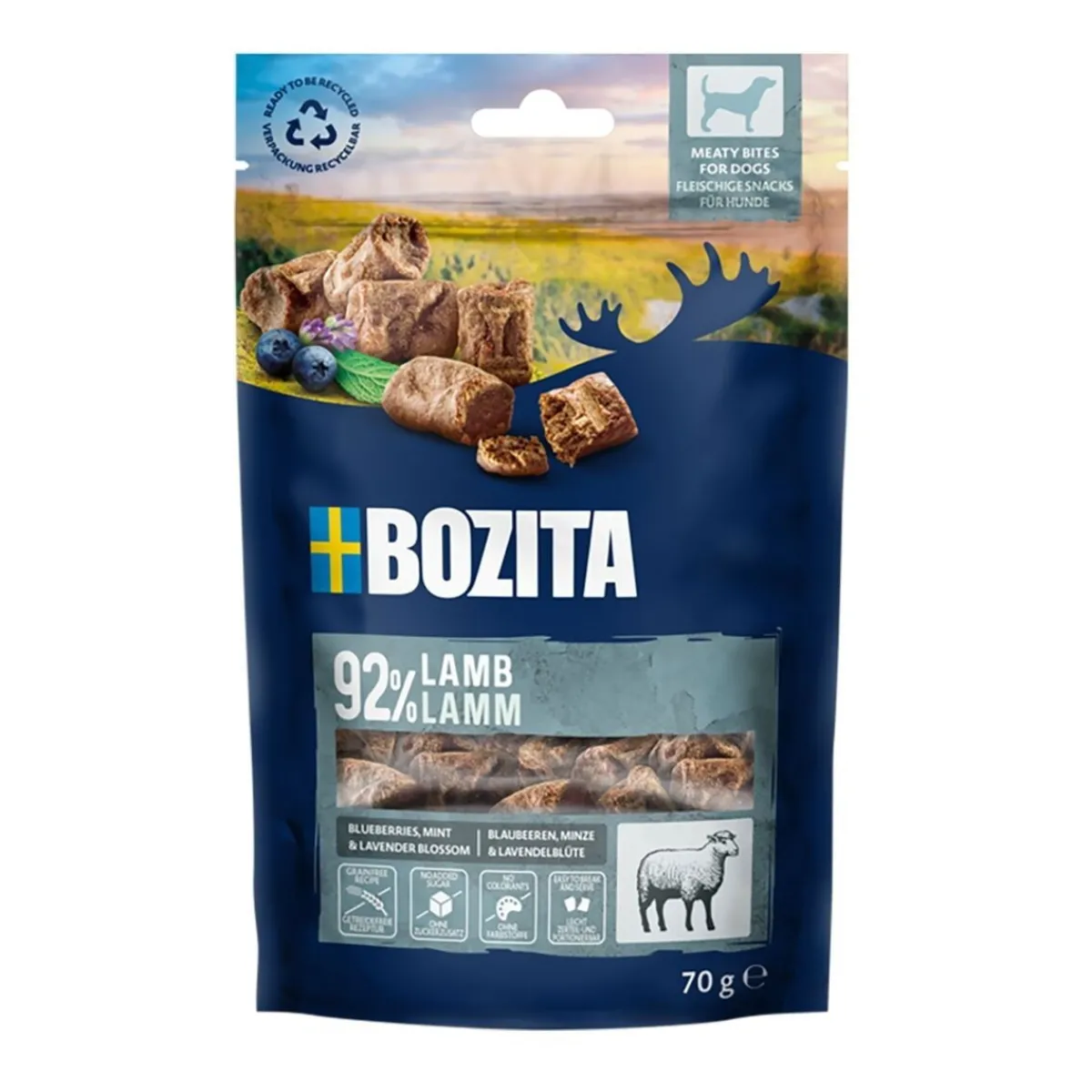 Bozita Pikkuherkut Ja Treeninamit*Meaty Bites Lammas 70g herkku koiralle