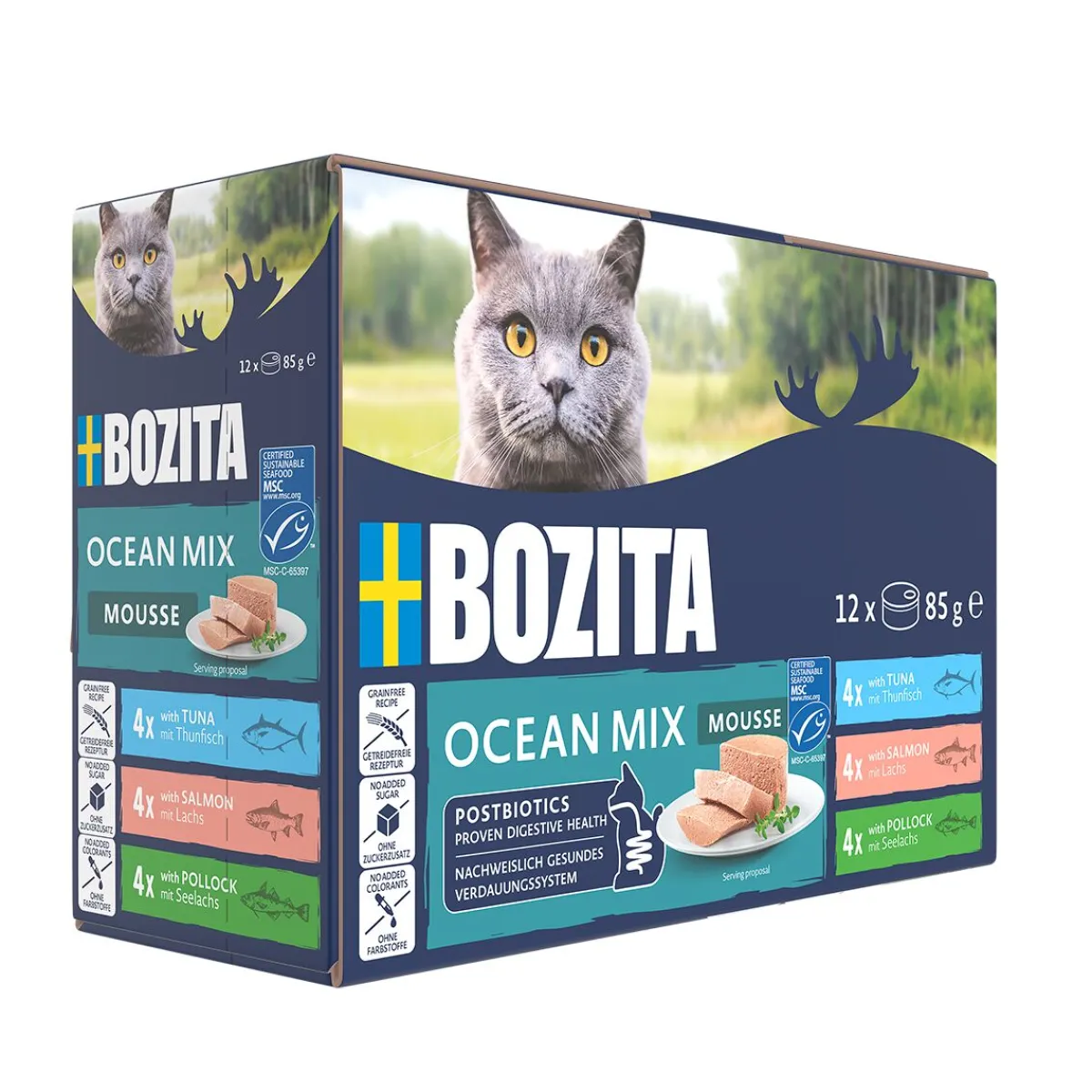 Bozita Kissan Märkäruoka*Mousse Mixed Ocean 12x85g