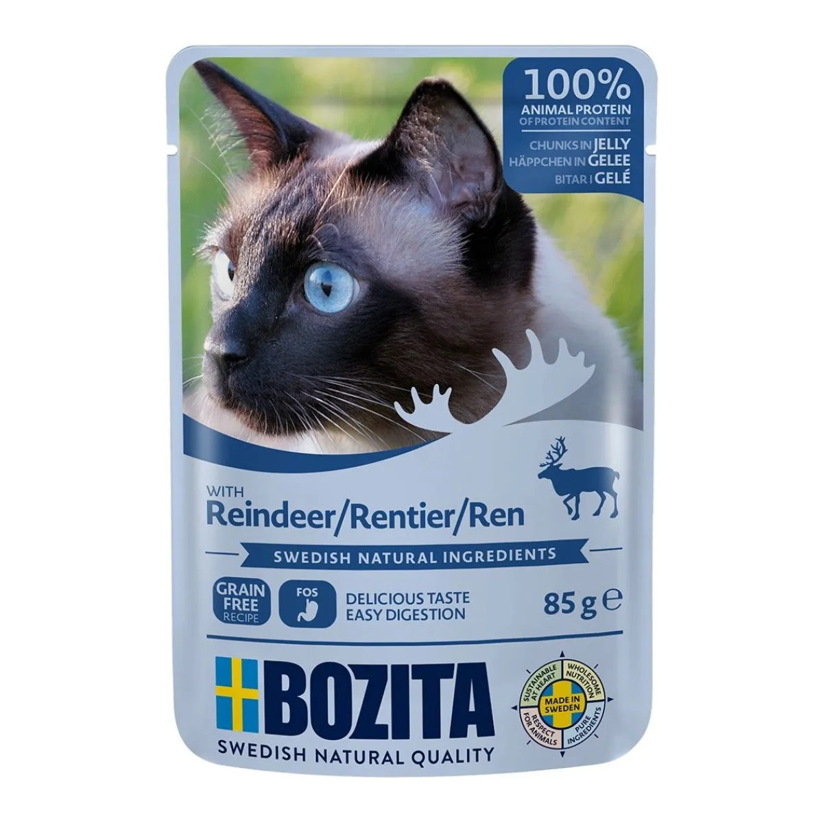 Bozita Kissan Märkäruoka*poro hyytelössä 85 g