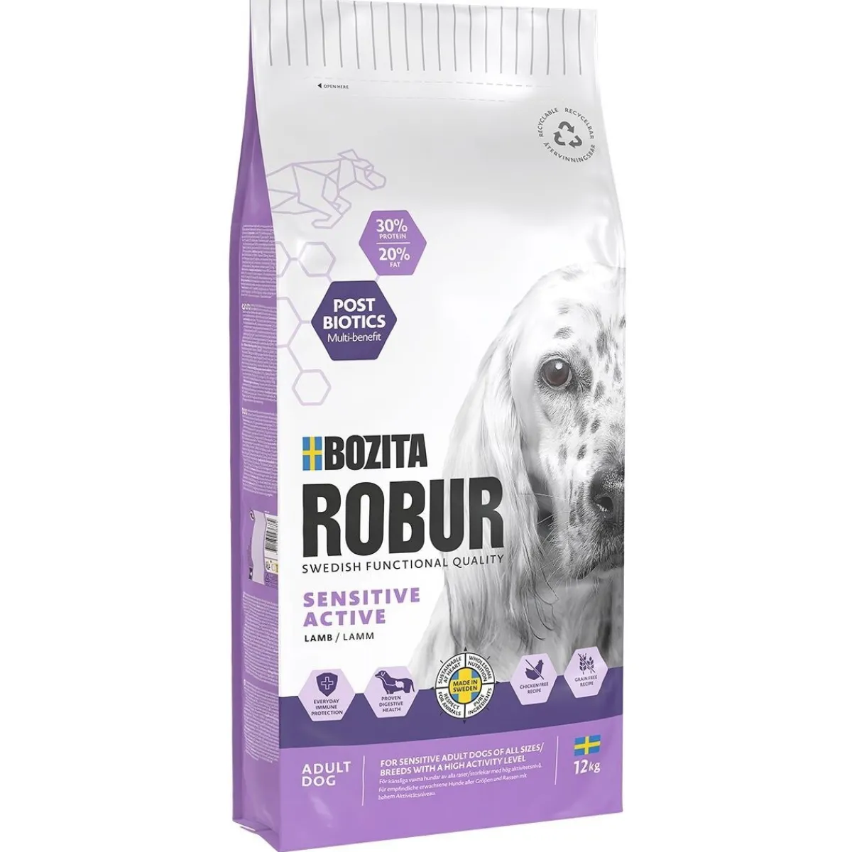 Bozita Robur Koiranruoat Erityistapeisiin|Koiran Kuivaruoka*Sensitive Grain Free Active