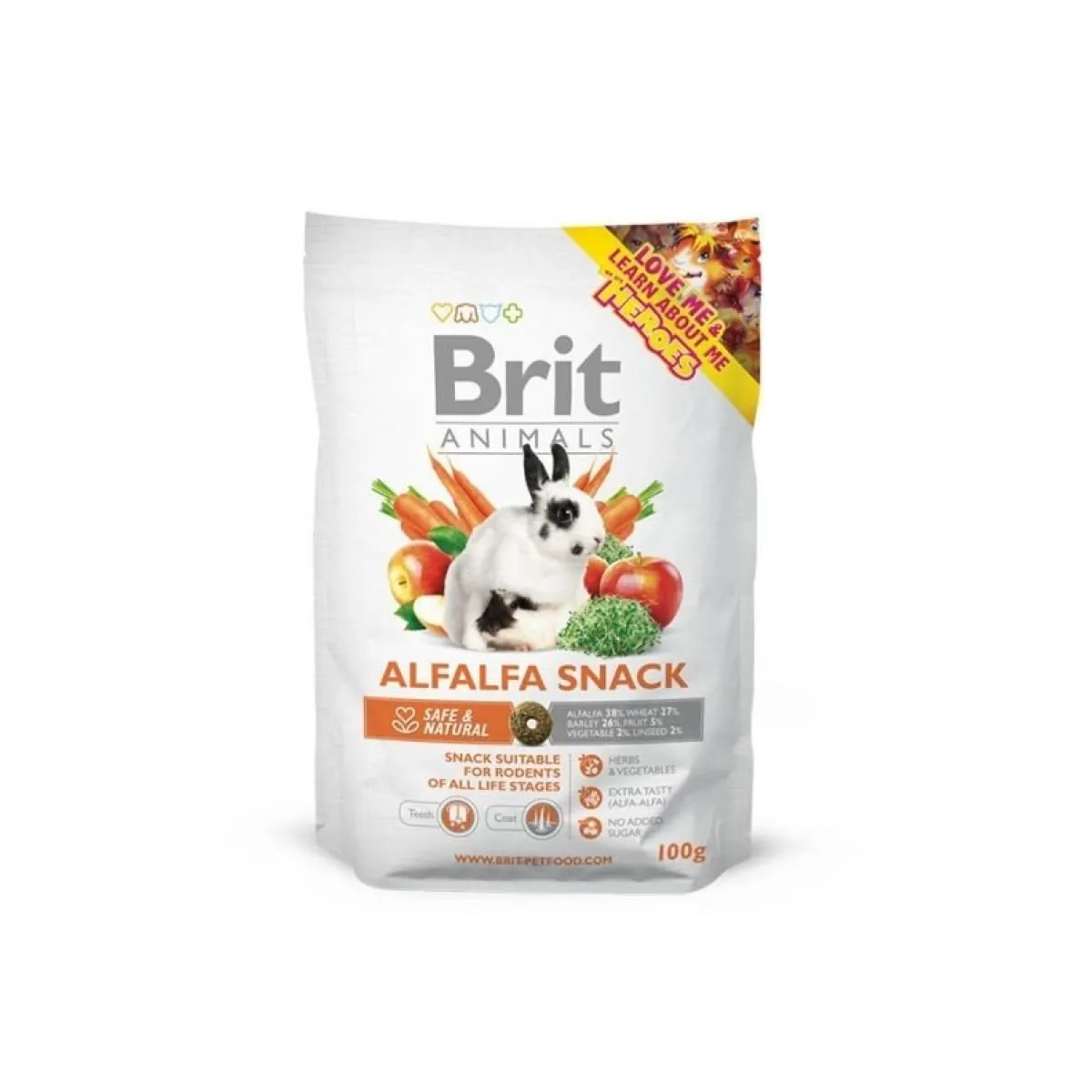 Brit Animals Kanin Herkut|Hamsterin Herkut*Alfalfa Snack