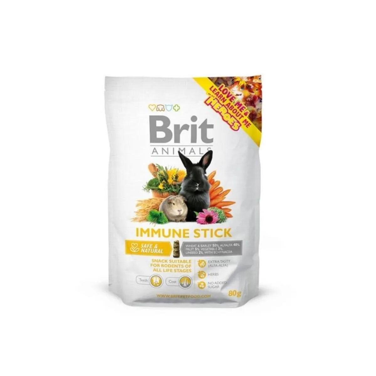 Brit Animals Kanin Herkut|Hamsterin Herkut*Immune Stick