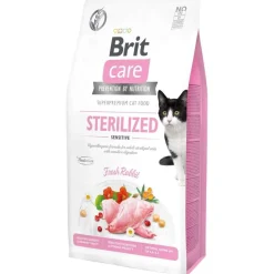 Brit Care Viljaton Kissanruoka|Tarjoukset Kissoille*Cat Grain-Free Sterilized Sensitive