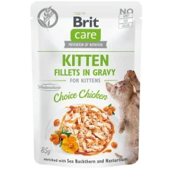 Brit Care Kissanpennun Ruoka|Tarjoukset Kissoille*Cat Kitten kana kastikkeessa 85 g