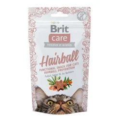 Brit Care Pehmeät Kissanherkut|Funktionaaliset Kissanherkut*Cat Snack Hairball 50 g