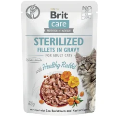 Brit Care Tarjoukset Kissoille|Kissan Märkäruoka*Cat Sterilized kani kastikkeessa 85 g