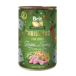 Brit Care Ruokinnan Monipuolistaminen|Tarjoukset Koirille*Dog Christmas can Rabbit and Turkey 400g