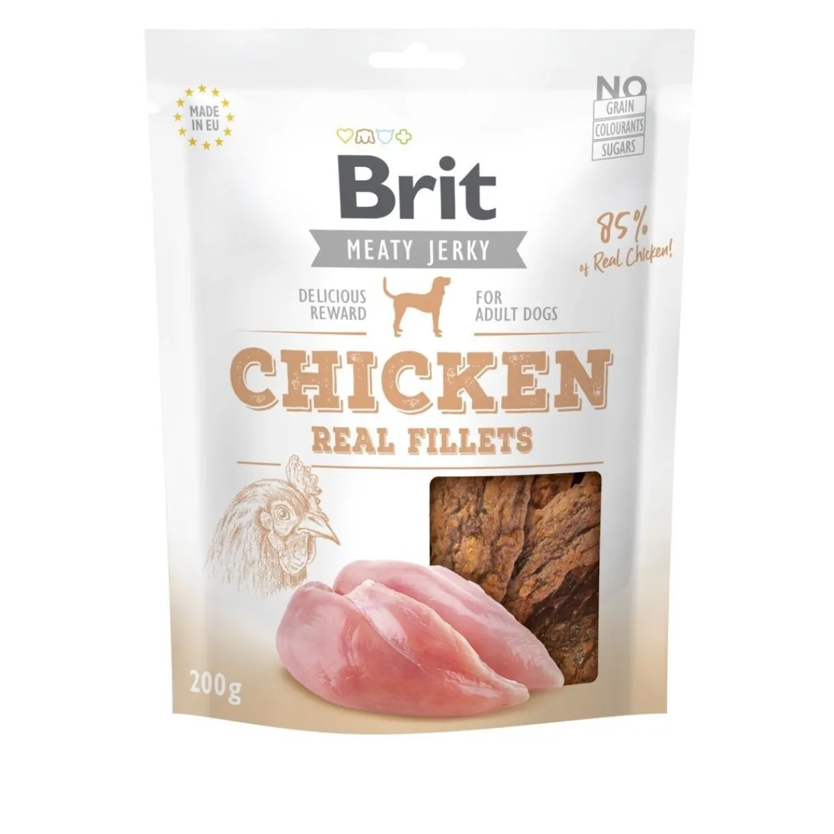 Brit Care Tarjoukset Koirille|Täyslihaherkut*Jerky kanafile