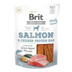 Brit Care Tarjoukset Koirille|Täyslihaherkut*Jerky Protein Bar lohi