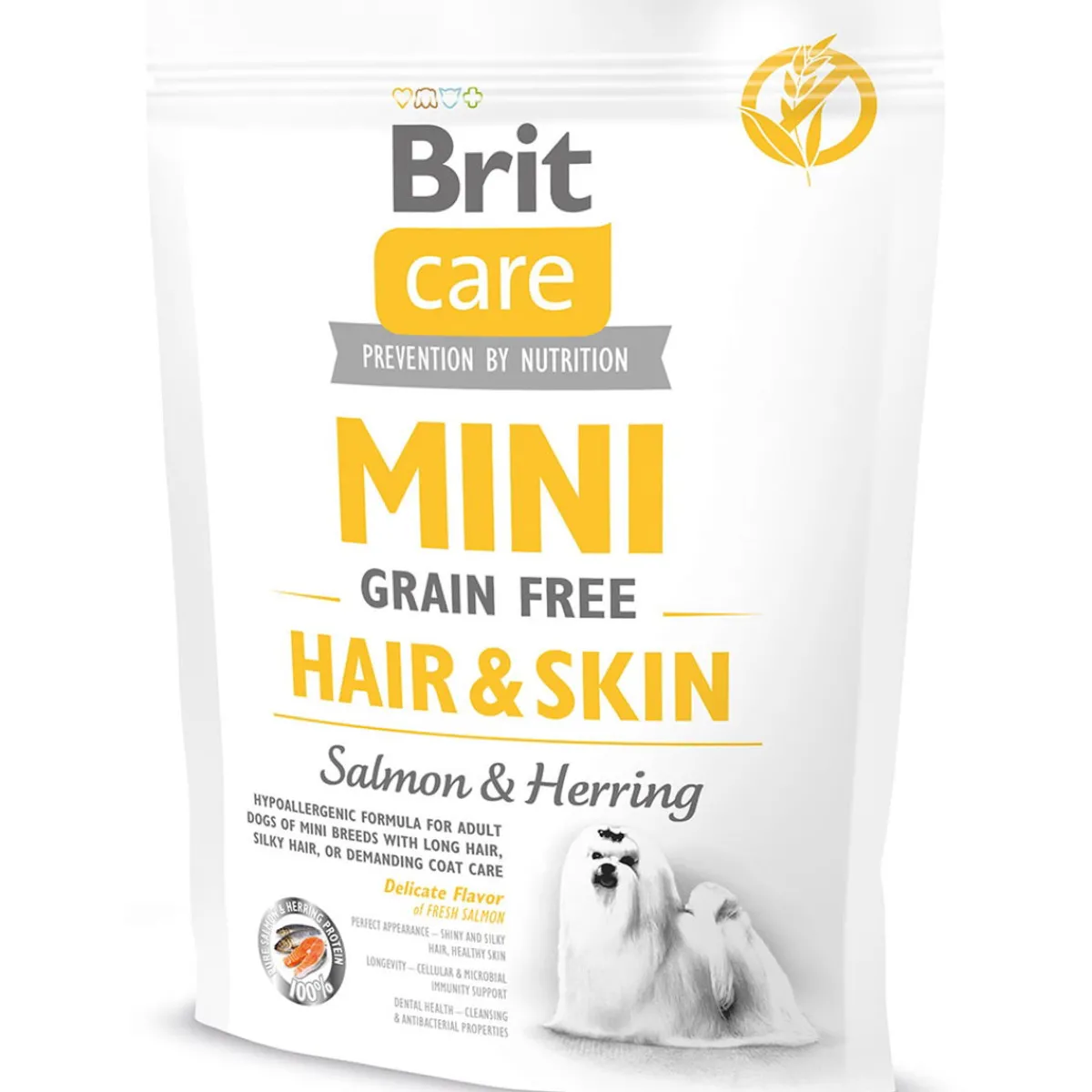 Brit Care Koiranruoat Erityistapeisiin|Koiran Kuivaruoka*Mini GF Hair&Skin