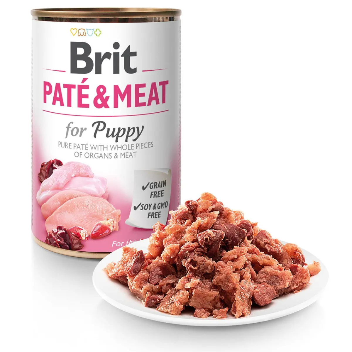 Brit Care Tarjoukset Koirille|Viljaton Koiranruoka*Pate & Meat Puppy 400g