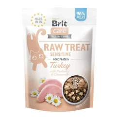 Brit Care Tarjoukset Kissoille|Funktionaaliset Kissanherkut*RAW Sensitive kalkkunaherkku 40 g