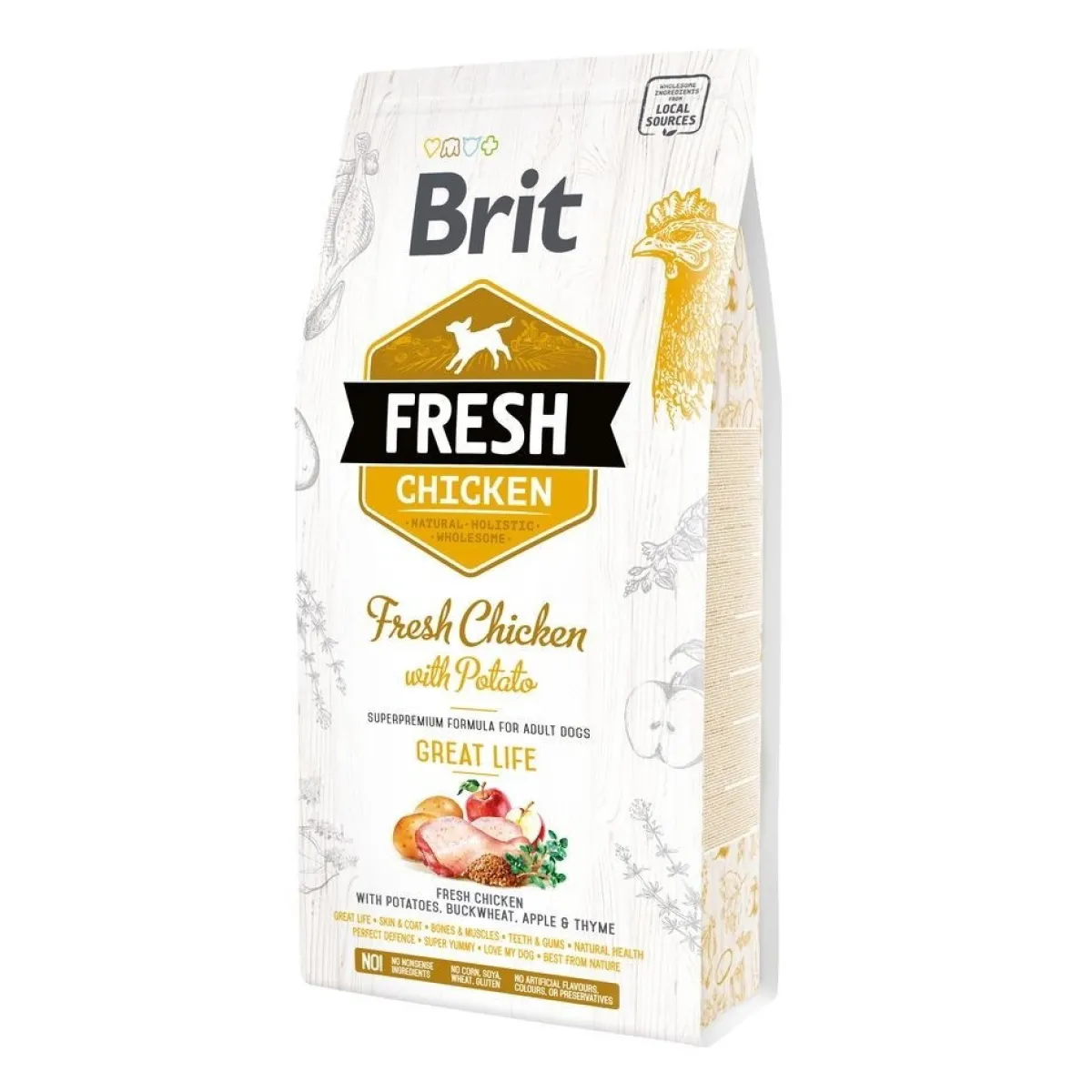 Brit Koiran Kuivaruoka*Fresh Chick&Pot Adult