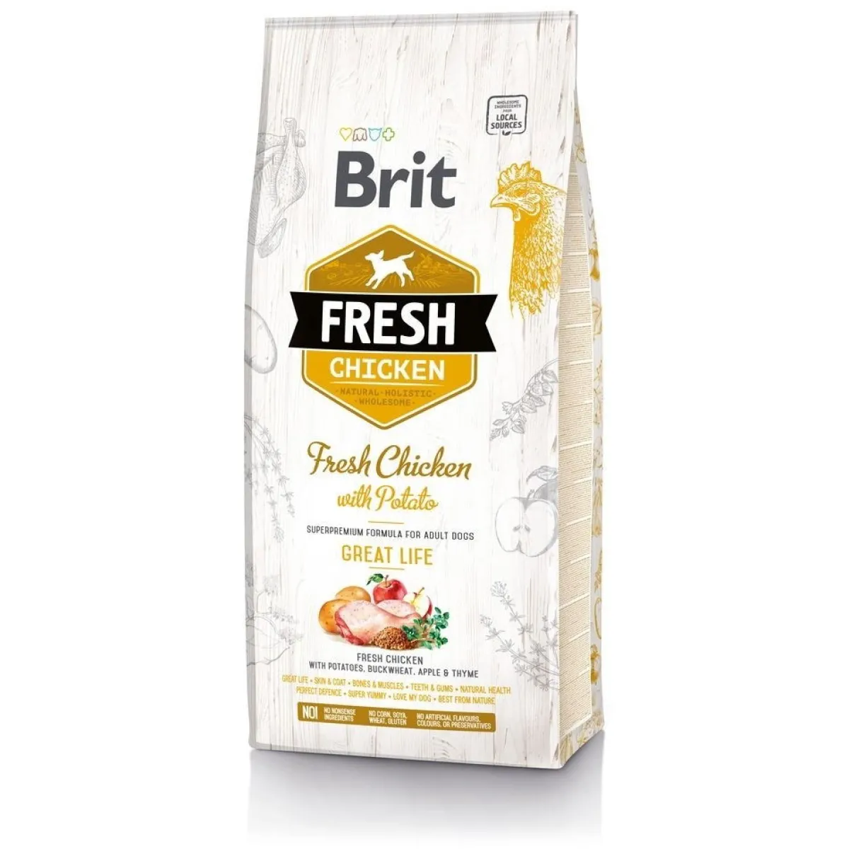 Brit Koiran Kuivaruoka*Fresh Chick&Pot Adult