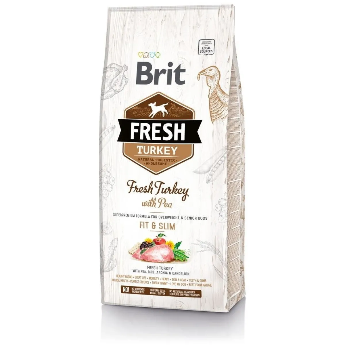 Brit Senioriruoka Koiralle|Koiranruoat Erityistapeisiin*Fresh Light Fit & Slim