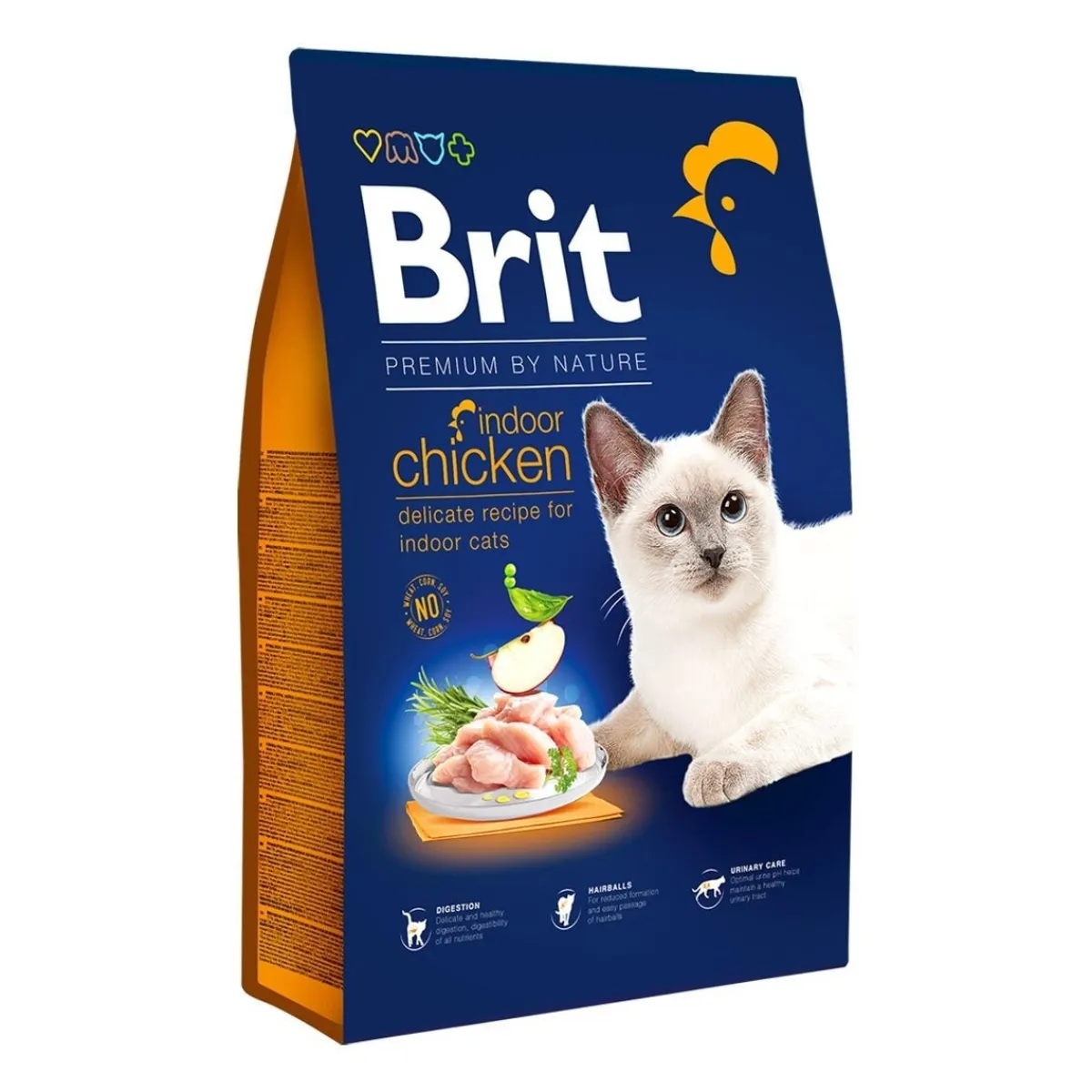 Brit Premium Kissan Kuivaruoka|Kissan Erikoisruoat*By Nature Cat Indoor Chicken 2x8 kg