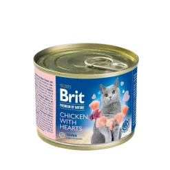 Brit Premium Kissan Märkäruoka|Koiran Märkäruoka Ja Makkarat*by Nature Cat Kana & Sydän 200 g