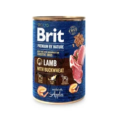Brit Premium Koiran Märkäruoka Ja Makkarat*by Nature Dog Lammas & Tattari 400g