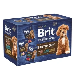Brit Premium Koiran Märkäruoka Ja Makkarat*by Nature Dog Multipack gravy 12 x 85 g